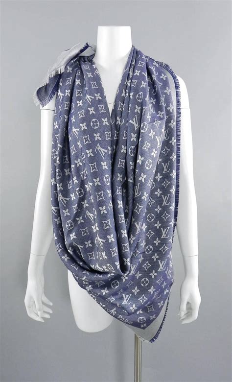 louis vuitton scarf buy online|Louis Vuitton denim scarf.